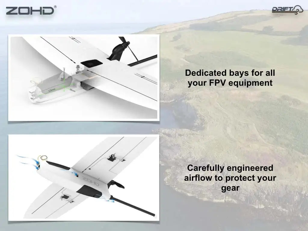 ZOHD Drift 877mm Wingspan FPV Glider AIO EPP RC Airplane PNP FPV Version Remote Control Aircraft Models Toys for Adults