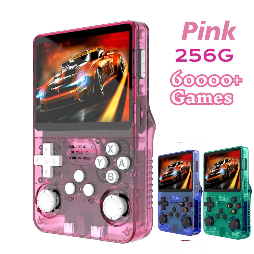 BOYHOM 256G/128G/64G R36S ARKOS 2.0 Retro Handheld Game Console 3.5'' IPS screen,Portable Pocket Game Player for  children gift