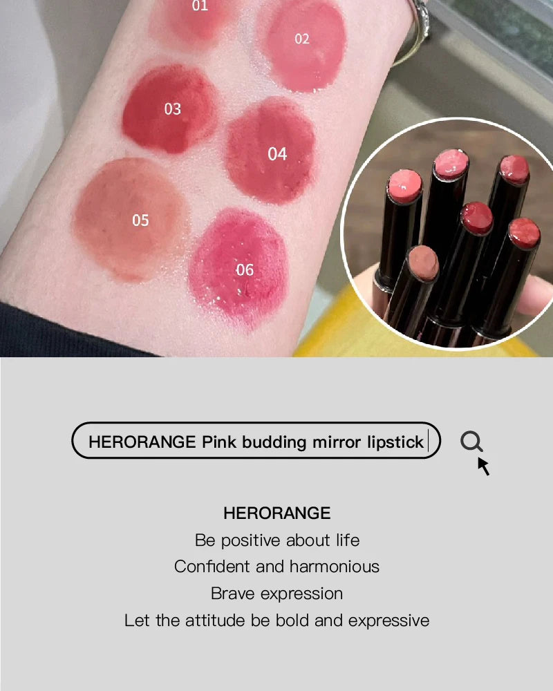 Mirror Lipstick Has A Smooth Texture Rich Color And Film Forming That Won't Dry Out Or Get Stuck Moisturizing And Pouty Lips