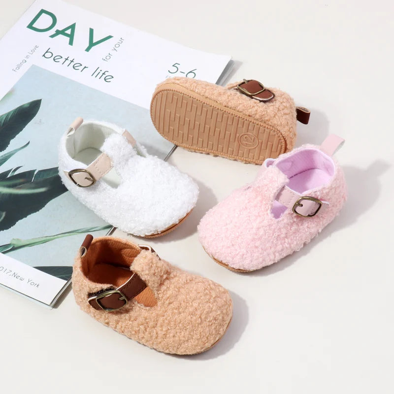 Winter Baby Girl and Boy Warm Non-slip Walking Shoes for Infants Cute Toddler Prewalkers High Quality Comfortable Shoes BMB4005