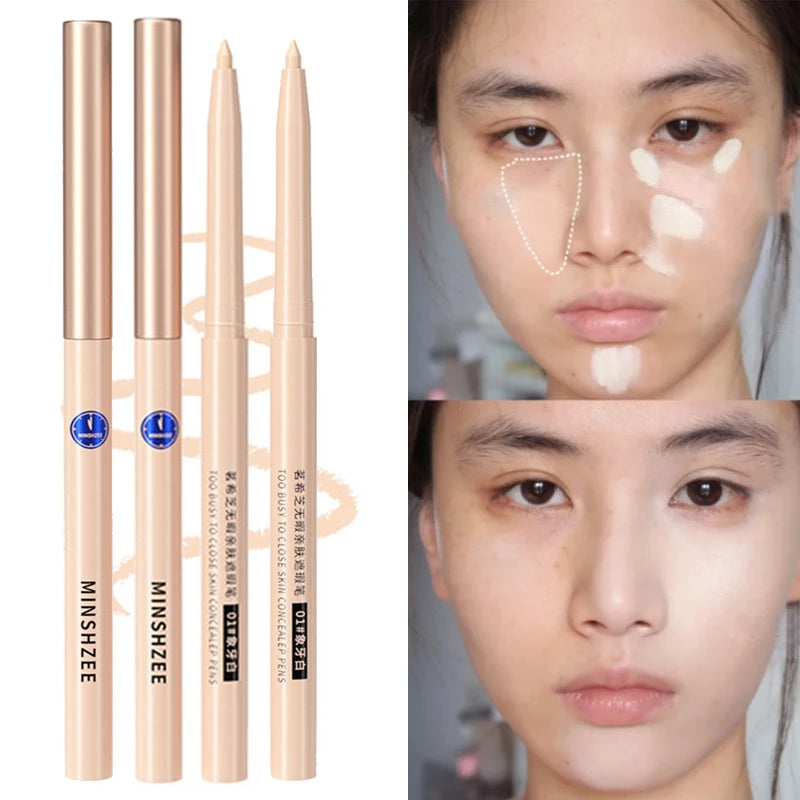 Matte Concealer Pen Full Coverage Face Acne Marks Foundation Cream Lasting Waterproof Moisturizing Eyebrow Lip Contouring Makeup