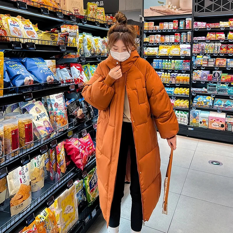Winter Women's Cold Coat Parkas Hooded Long Padded Jacket Jacket Plus Size Super Hot Coat Cheap Wholesale Snow Outercoat Korean