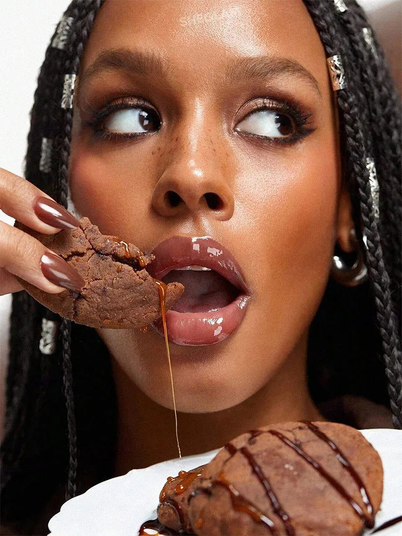 Lip Oil Set 4 Supports Long Lasting Nourishing and Moisturizing Mirror Doe Lips Anti-Dry Chapped Lipstick Set