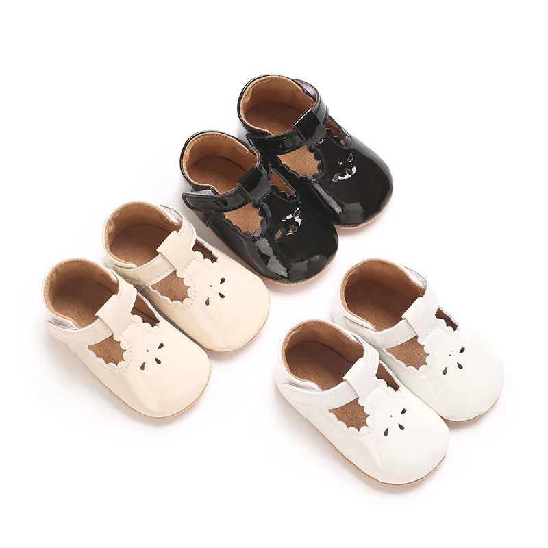 Baby Little Leather Shoes Spring And Autumn New Style Western Soft Soled Sneakers Female Baby Princess Shoes