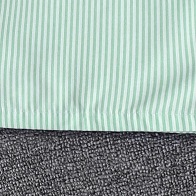 Spring Hot Sale Kids Outfit 4-12 Years Girls Striped Long Sleeve Chemise + Casual Loose Straight Leg Pants Shirt Suit 2Pcs Set