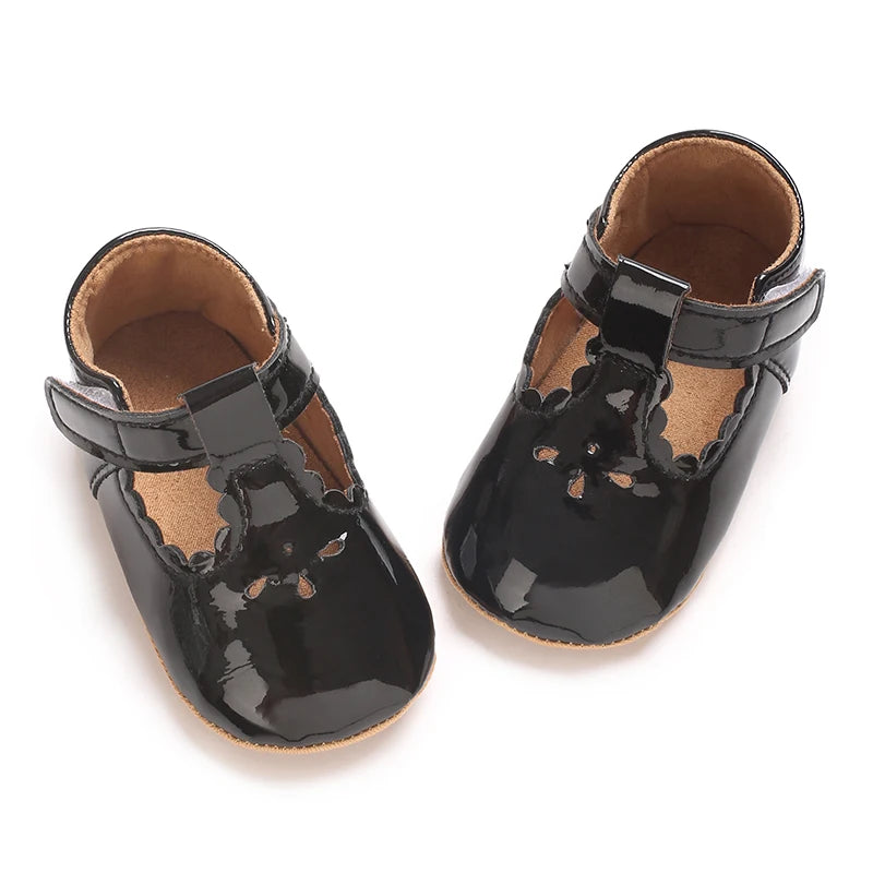 Baby Little Leather Shoes Spring And Autumn New Style Western Soft Soled Sneakers Female Baby Princess Shoes