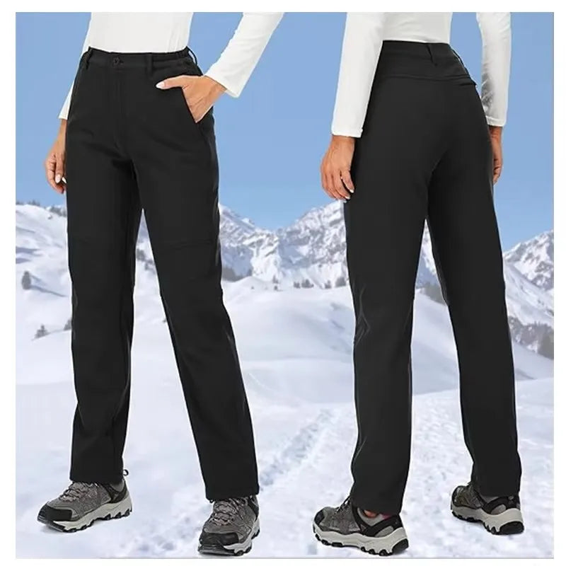 Women Winter Pants Are Warm, Waterproof, Windproof, Camping, Outdoor Travel, Mountain Climbing, Cycling, Sports Pants