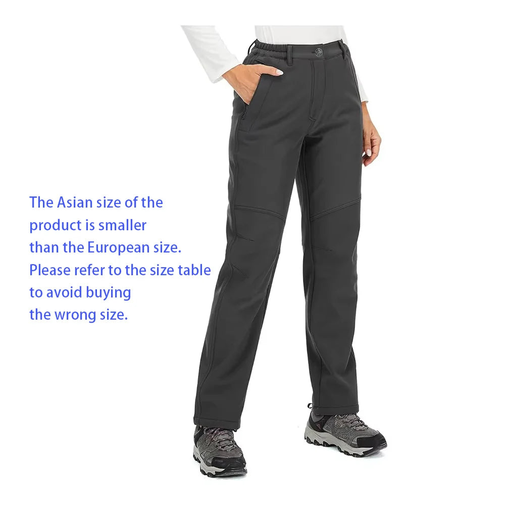 Women Winter Pants Are Warm, Waterproof, Windproof, Camping, Outdoor Travel, Mountain Climbing, Cycling, Sports Pants