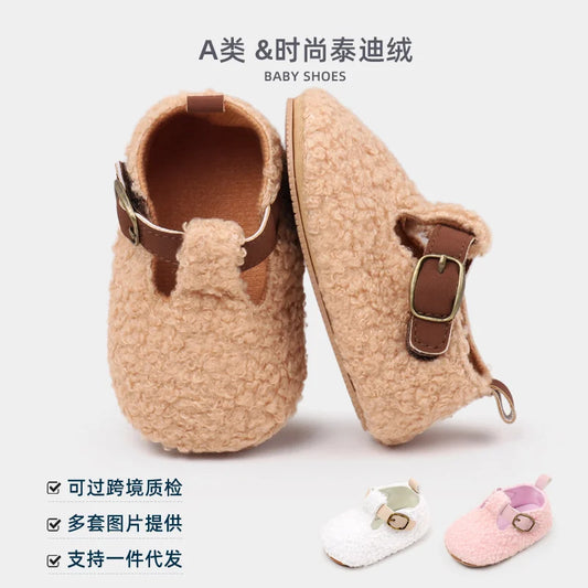 Winter Baby Girl and Boy Warm Non-slip Walking Shoes for Infants Cute Toddler Prewalkers High Quality Comfortable Shoes BMB4005