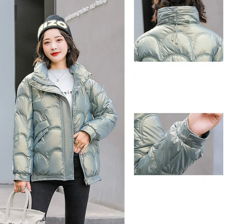 Warm Winter on Sale Down Coats for Women Short Luxury Outdoor Parkas Woman Clothes Youthful Offers Thick Lined 2025 Hot Jackets