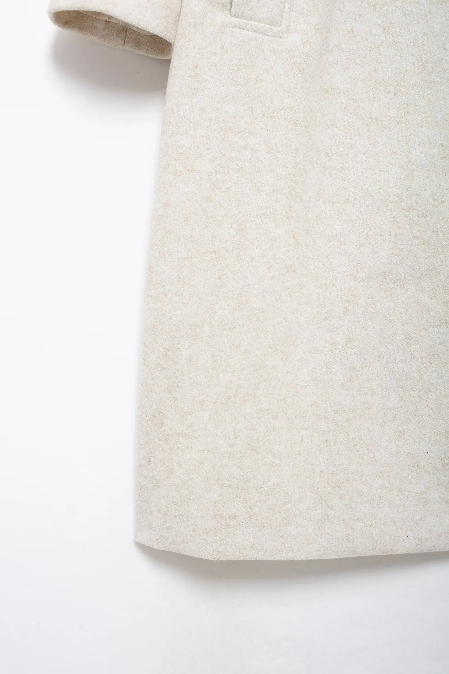 Winter Coat For Women 2024 Solid Lapel Double Breasted Long Cardigan Top Female Pokcet Streetwear Woman New In OuterCoat