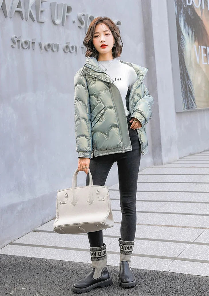 Warm Winter on Sale Down Coats for Women Short Luxury Outdoor Parkas Woman Clothes Youthful Offers Thick Lined 2025 Hot Jackets