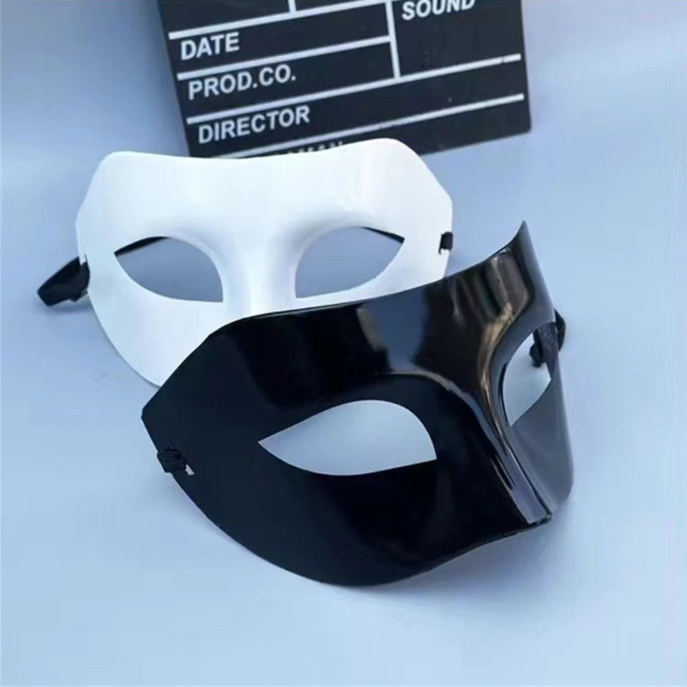 Woman Men Masquerade Mask  Prom Retro Pattern Solid Color Masks Mardi Gras Costume Party Easter Wedding Birthday Halloween