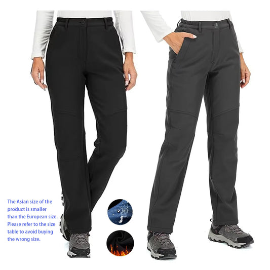 Women Winter Pants Are Warm, Waterproof, Windproof, Camping, Outdoor Travel, Mountain Climbing, Cycling, Sports Pants