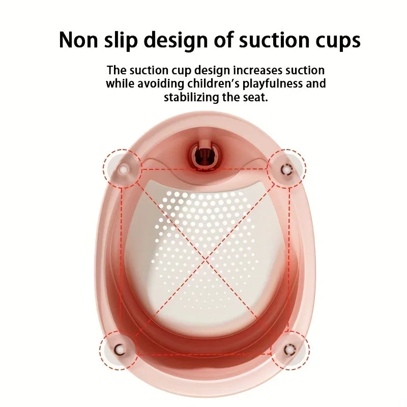 Baby Bathtub Real-time Temperature Silicone Non-Slip Foot Bath Bucket Folding Bathroom With Temperature Sensing