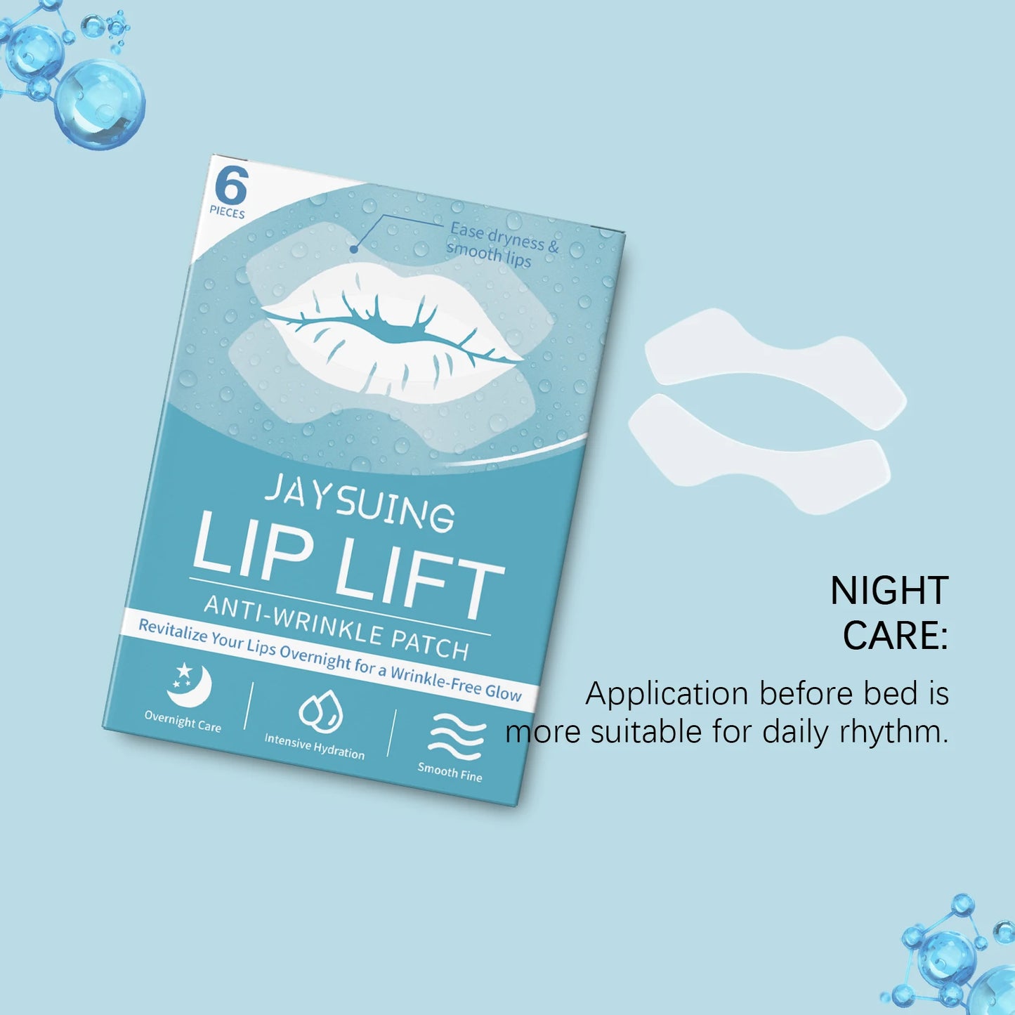 Anti Wrinkle Stickers for Lip Moisturizes Smooth Lifting Skin Fade Fine Lines Enhance Elasticity Improve Sagging Smile Lip Patch