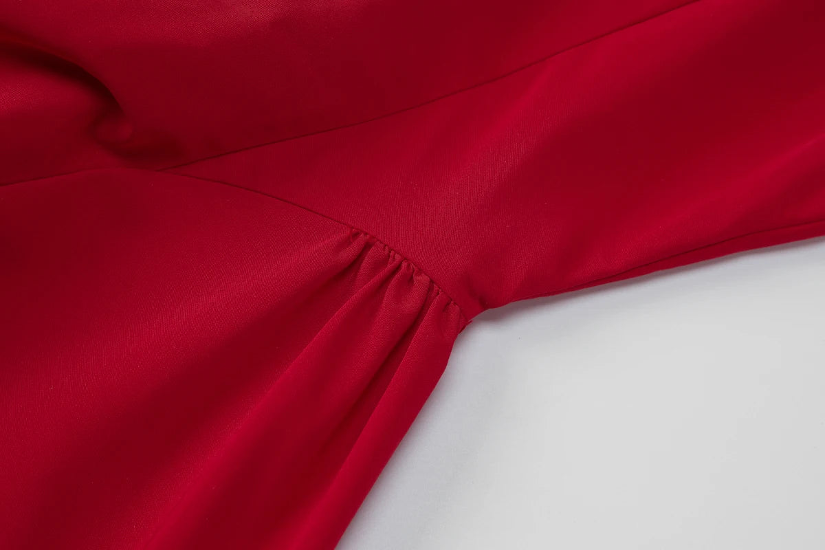 Dulzura O-Neck Sleeveless Zipper A-Line Midi Dress Solid Sexy Elegant Casual Outfit Party Club Streetwear Autumn Winter