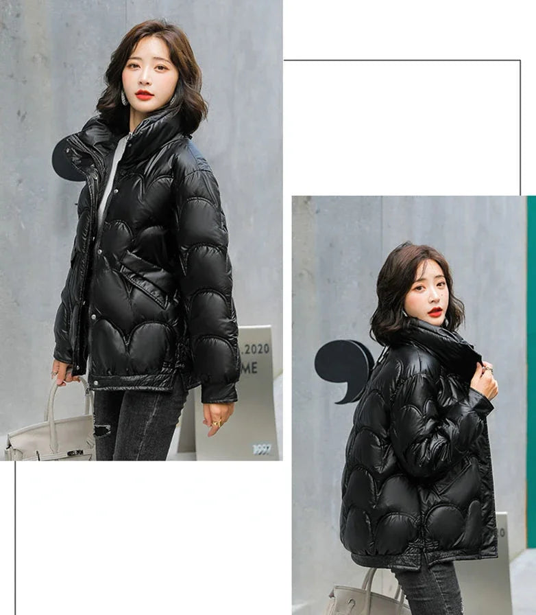 Warm Winter on Sale Down Coats for Women Short Luxury Outdoor Parkas Woman Clothes Youthful Offers Thick Lined 2025 Hot Jackets