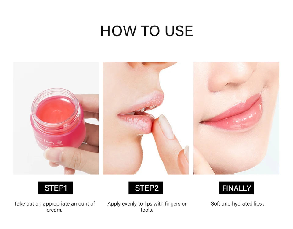 Lips Sleeping Hydrated Balm Nourishing Lip Mask Day Night Use Moisturize Protect Soften Lips Overnight Repair laneigemakeup