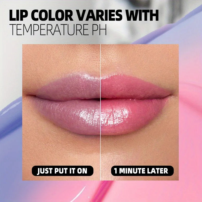 2Pcs/Set Magic Color Shift，Self-Adjusting Lipstick for Effortlessly Vibrant Lips, Color Change Lip Blam