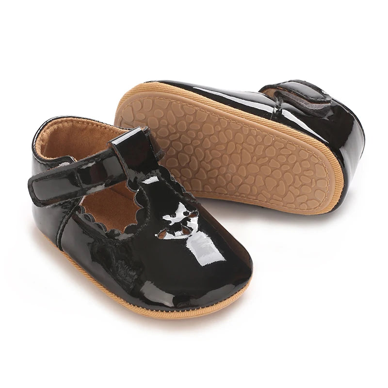 Baby Little Leather Shoes Spring And Autumn New Style Western Soft Soled Sneakers Female Baby Princess Shoes