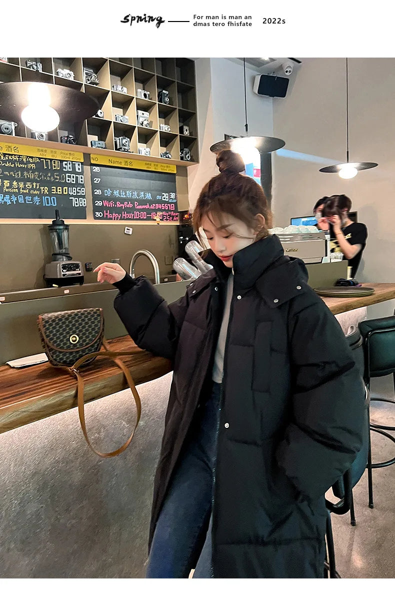 Winter Women's Cold Coat Parkas Hooded Long Padded Jacket Jacket Plus Size Super Hot Coat Cheap Wholesale Snow Outercoat Korean