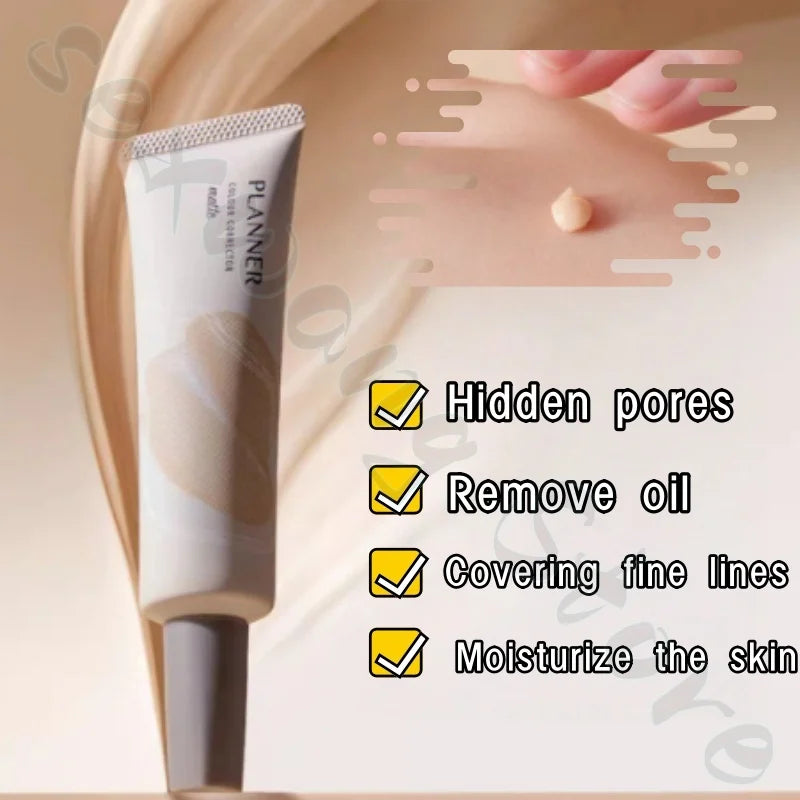 PLANNER makeup pre-breast long-lasting makeup feel is not easy to remove makeup and reduce oil-bearing and invisible pores