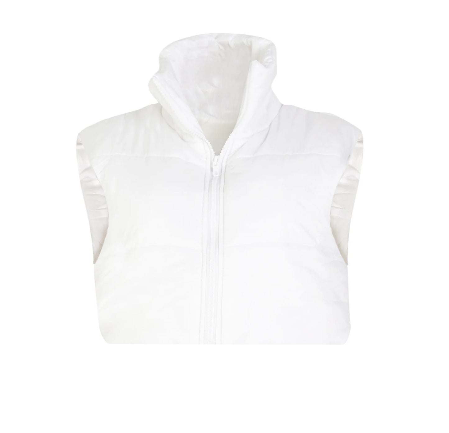 Women's Winter Vest Fashion Faux Leather Padded Jacket Coat Vintage PU Black And White Female Short Waistcoat Chic Clothes Tops