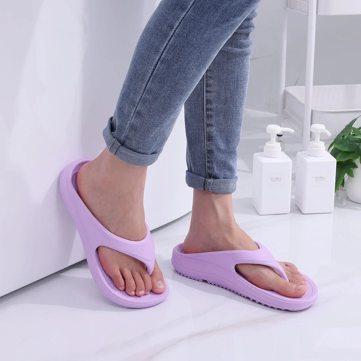 Smile Pop Orthopedic Women's Flip-flops Summer Sandals for Women Soft Summer Beach Shoes New Arch Support Recovery Flip Flops