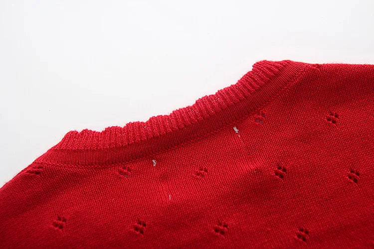 0 to 8 Years White Girls Cardigans Sweater Jacket Kids Girls Coat Outcoat Shawl Girls Clothing