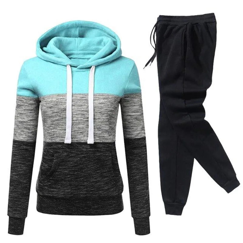 Winter Tracksuit Women 2 Piece Set Suit Female Hoodies and Pants Outfits 2024 Women's Clothing Autumn Warm Sweatshirts Outfits