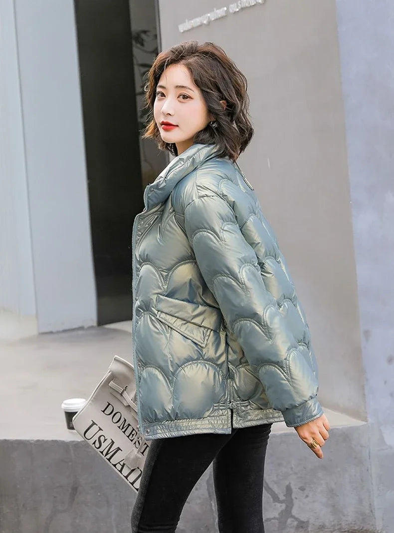 Warm Winter on Sale Down Coats for Women Short Luxury Outdoor Parkas Woman Clothes Youthful Offers Thick Lined 2025 Hot Jackets