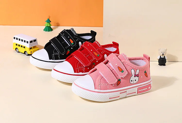 New Fashio Kid Shoe Boy Sneaker Shoe Spring Autumn Children Cartoon Canvas Sports Shoes Boys Girls Baby Board Shoes with Leisure