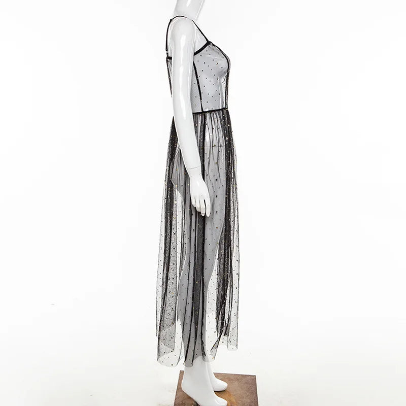 Festival Rave Outfits Women Dress Boho Mesh Cover Up Clothing Beach Robe Long Femme Vestido Mujer Maxi Sexy Party Summer Dresses