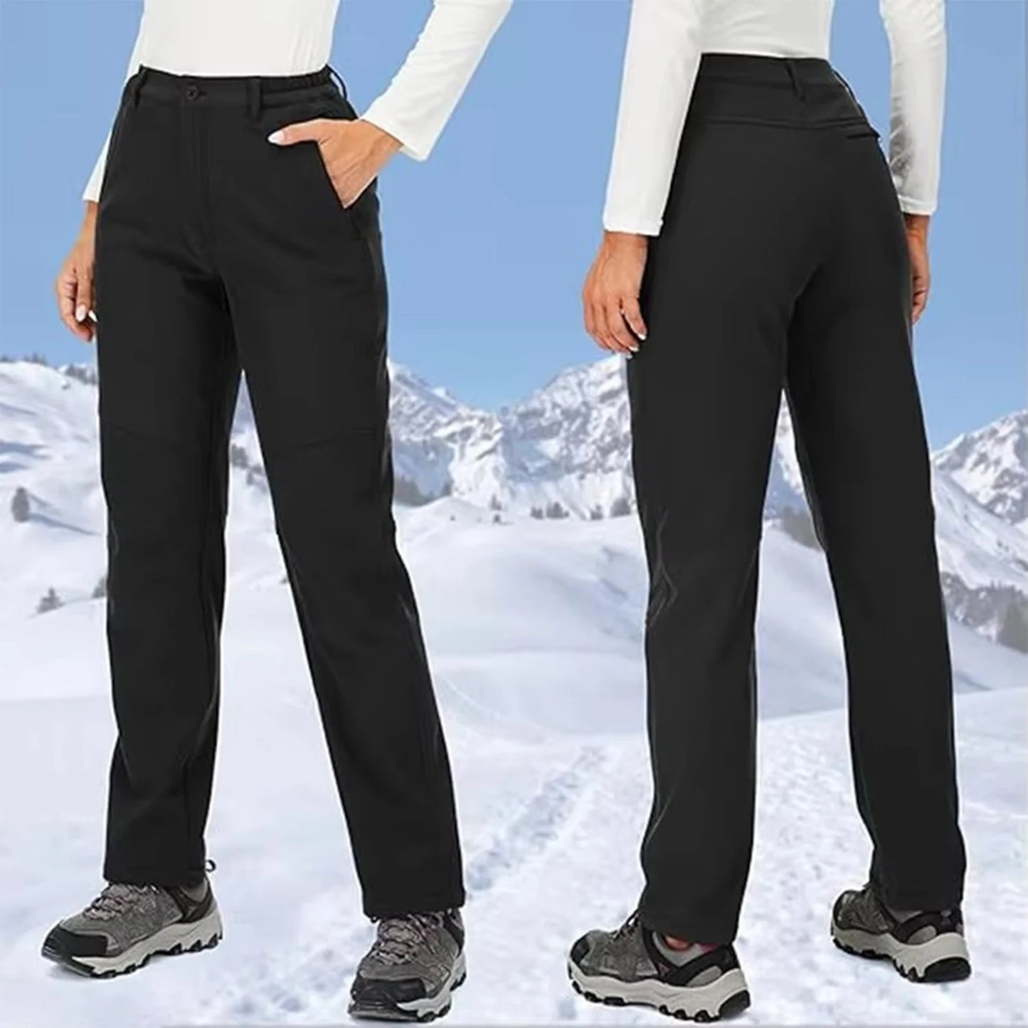 Women Winter Pants Are Warm, Waterproof, Windproof, Camping, Outdoor Travel, Mountain Climbing, Cycling, Sports Pants