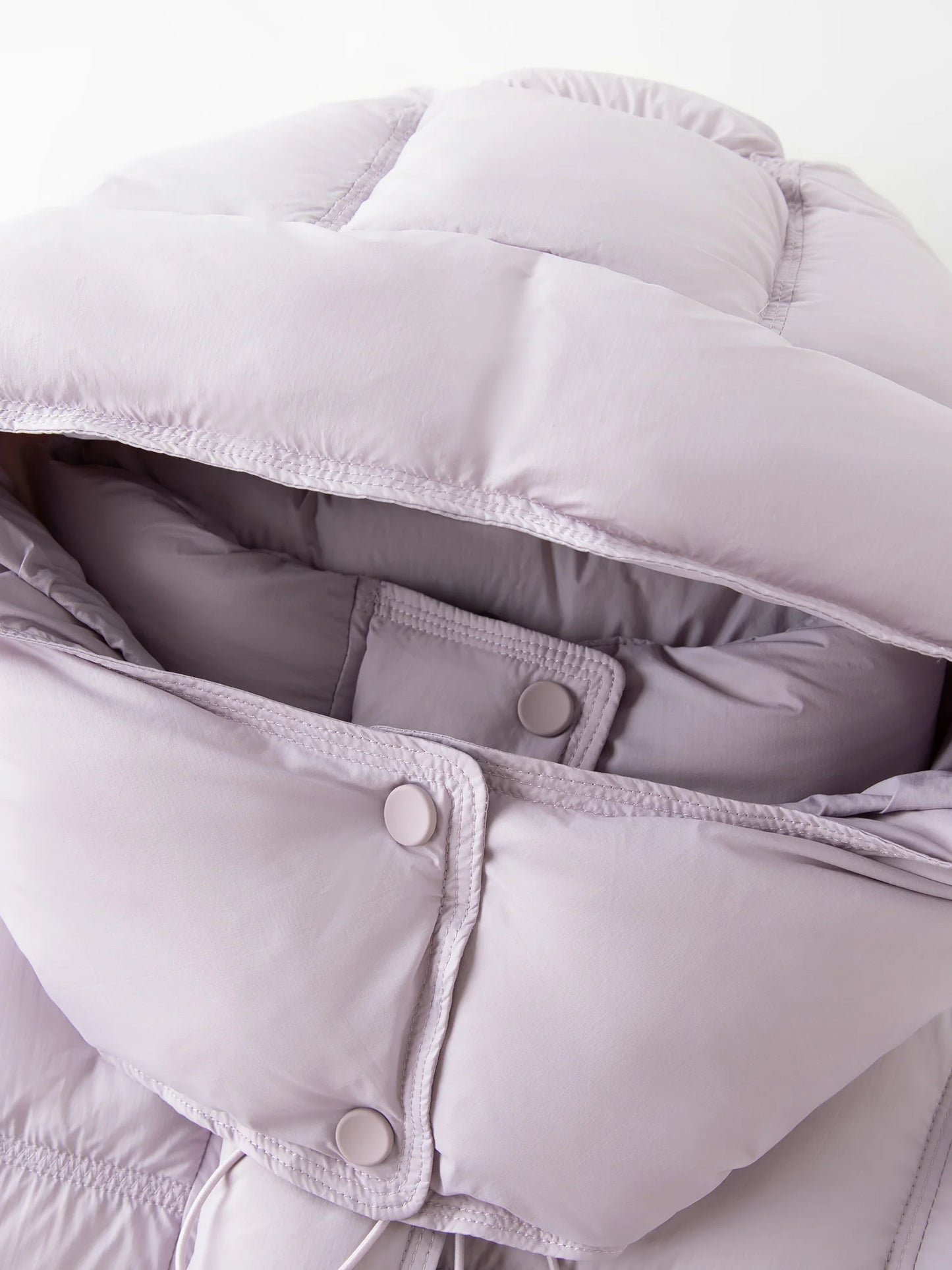 FSLE 2025 Winter New Women's Long Puffer Down Coat with Hood Two-Tone Color Block Thermal Insulated Jacket Heavy Warm Outerwear