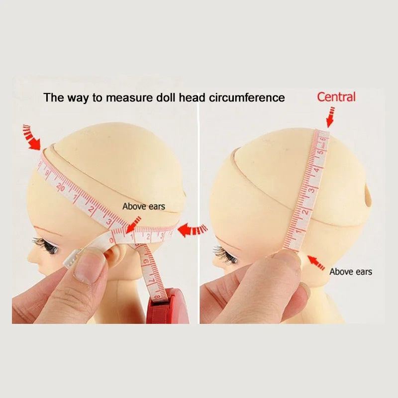 1/3 1/4 1/6 Doll's Wig for 60/45/30cm Bjd Doll High Temperature Silk Long Hair with Bangs Girl Toys Dress Up Doll Accessories