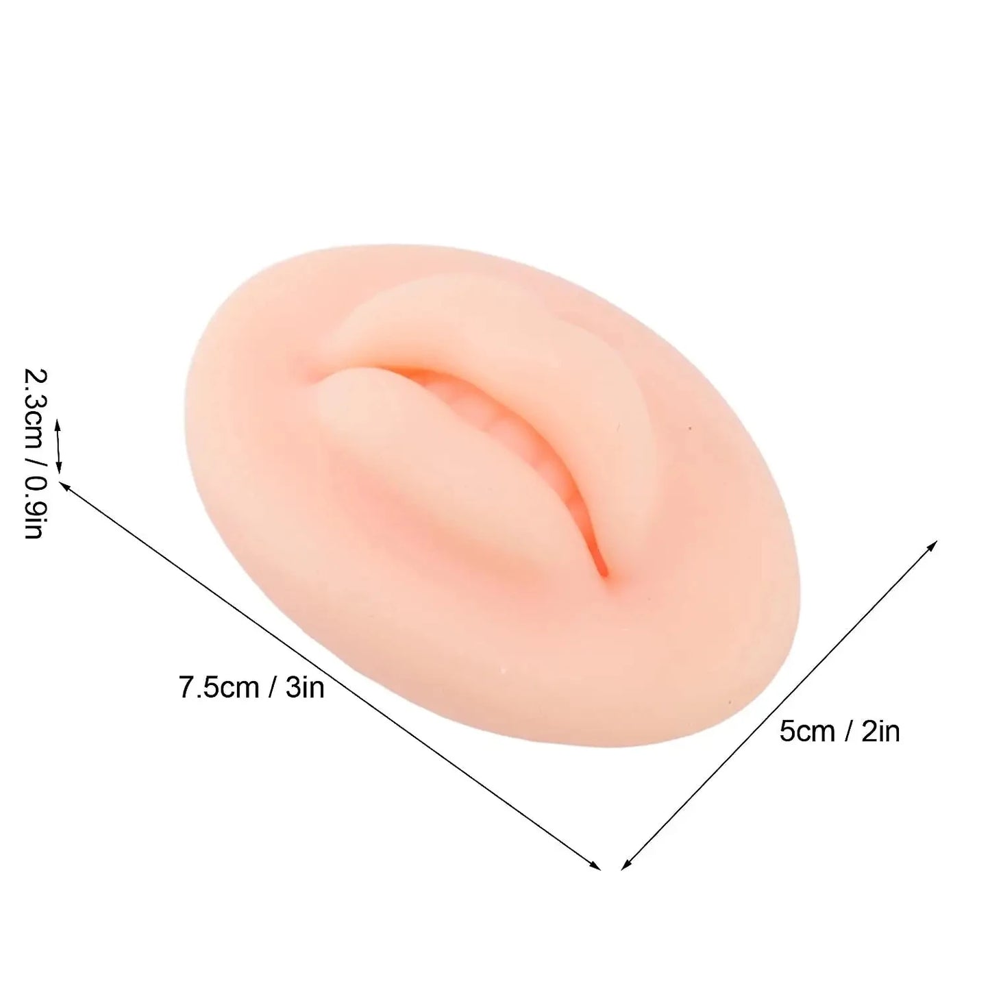5D Silicone Tattoo Practice Fake Lips Silicone Realistic Lips Practice Module For Microblading Semi Permanent Make Up Supplies