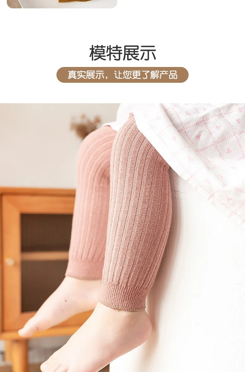 1-6 Years Girls Toddler Baby Basic Ribbed Sweater and Leggings Footless Tights Kids Little Girls Dress Bottom Top Pants