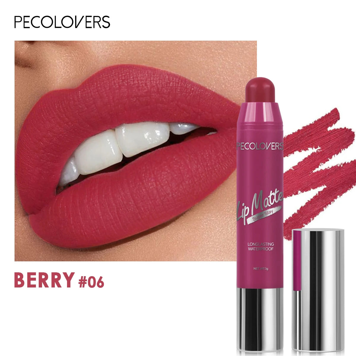 Lipstick Waterproof Lasting Lips Pencil Nude Velvet Matte Lipstick Non-stick Sexy Lip Balm Lip Pencil Women Cosmetics Makeup