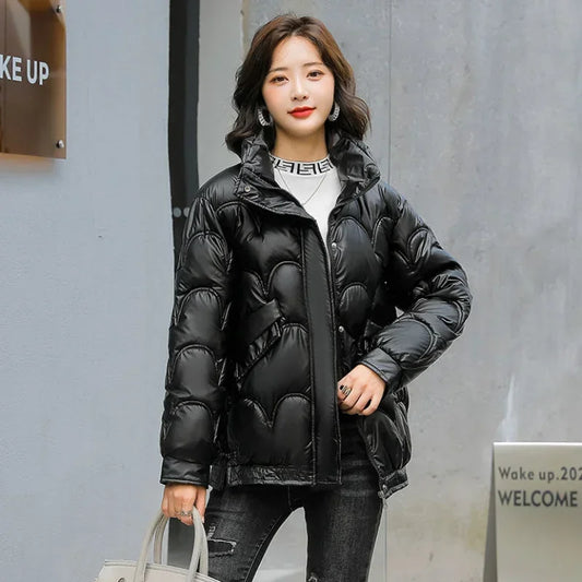 Warm Winter on Sale Down Coats for Women Short Luxury Outdoor Parkas Woman Clothes Youthful Offers Thick Lined 2025 Hot Jackets