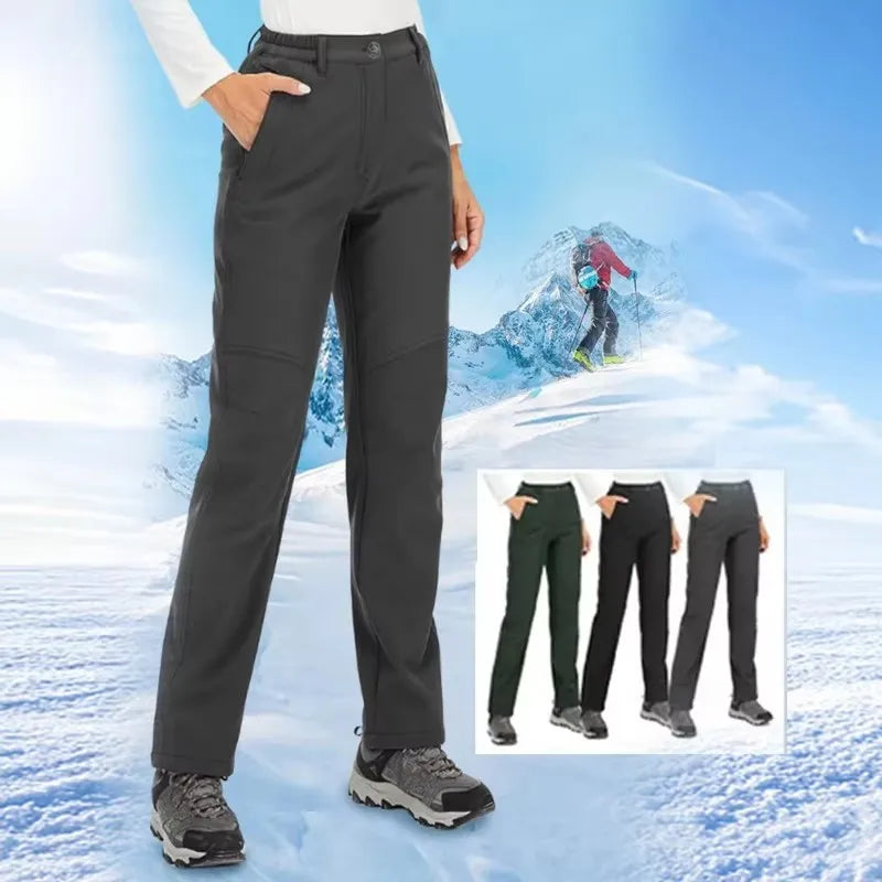 Women Winter Pants Are Warm, Waterproof, Windproof, Camping, Outdoor Travel, Mountain Climbing, Cycling, Sports Pants