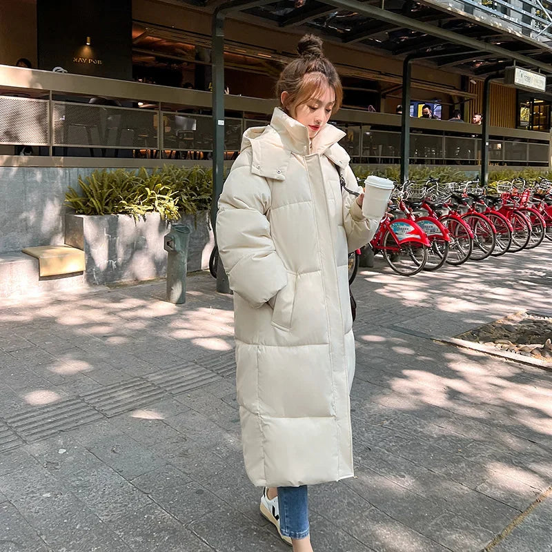 Winter Women's Cold Coat Parkas Hooded Long Padded Jacket Jacket Plus Size Super Hot Coat Cheap Wholesale Snow Outercoat Korean