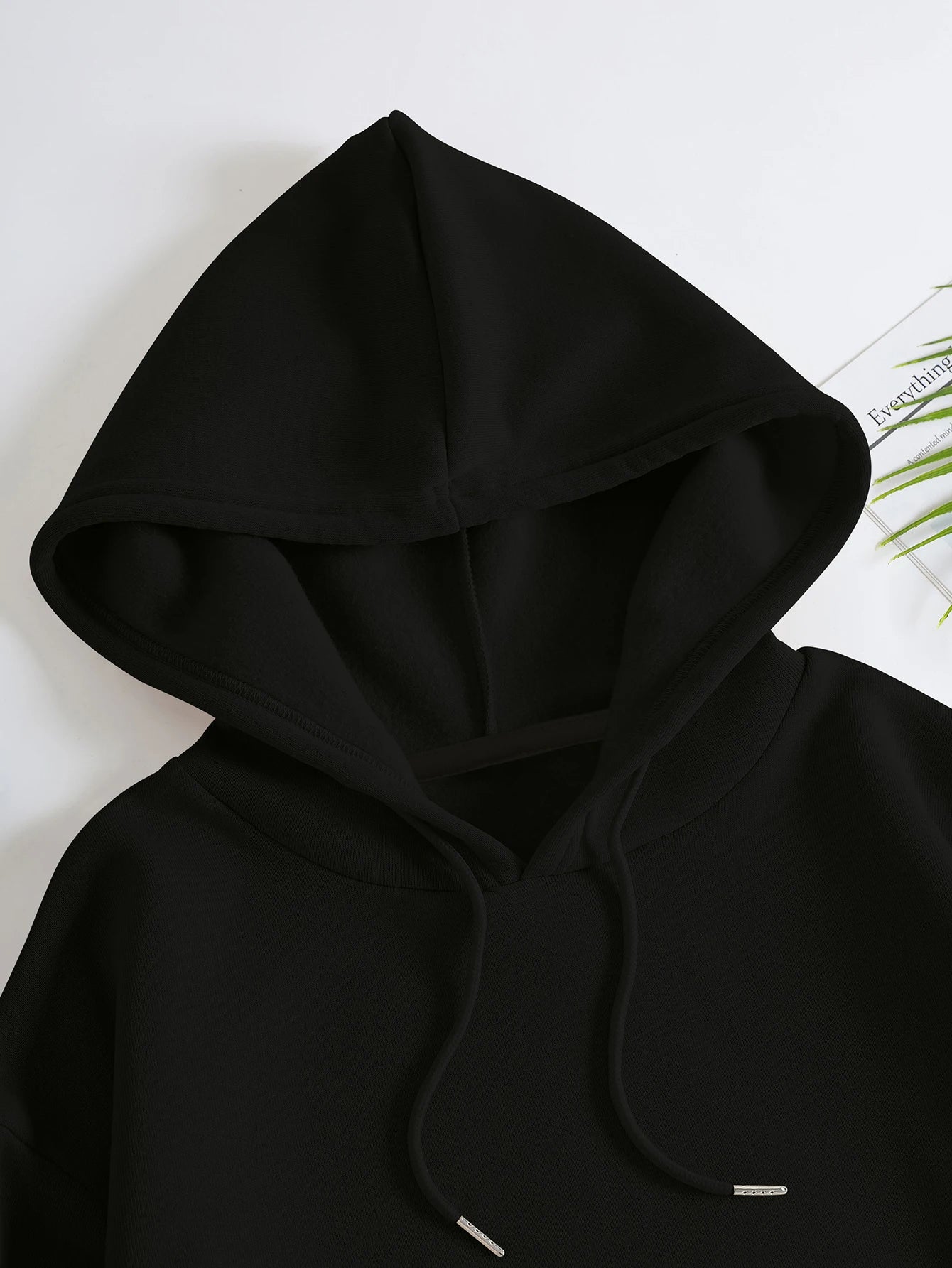 Women's winter fashion all-matchMy Blood Type is Dr Pepper print loose two-piece set hoodie and long Jogger pants Soft Fleece