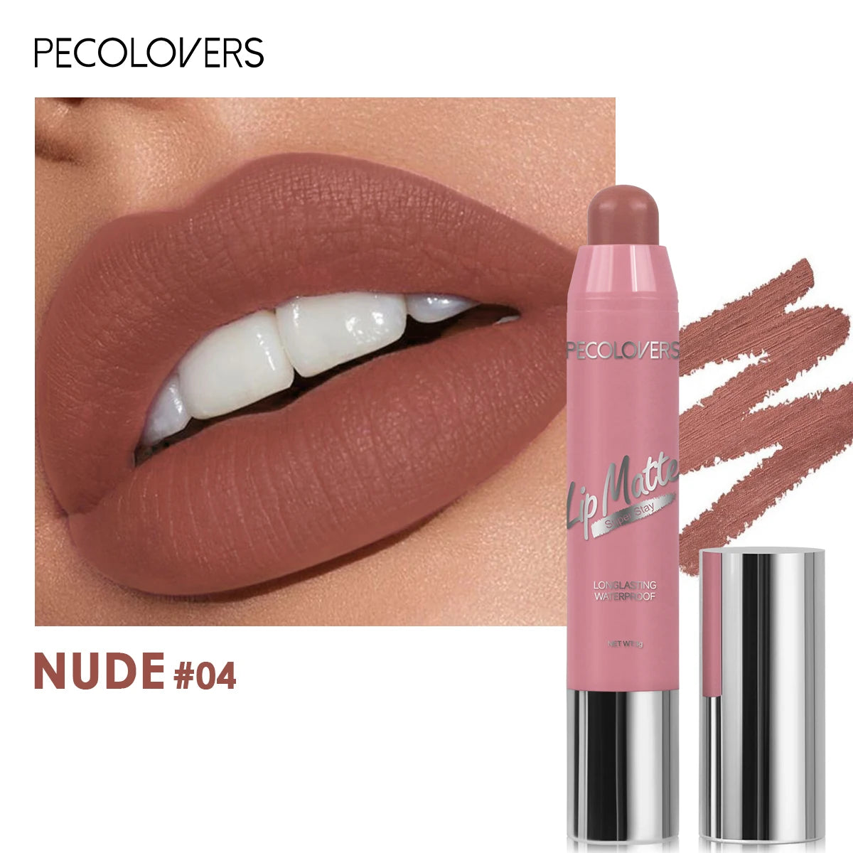 Lipstick Waterproof Lasting Lips Pencil Nude Velvet Matte Lipstick Non-stick Sexy Lip Balm Lip Pencil Women Cosmetics Makeup