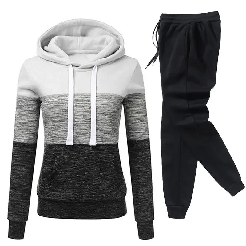 Winter Tracksuit Women 2 Piece Set Suit Female Hoodies and Pants Outfits 2024 Women's Clothing Autumn Warm Sweatshirts Outfits