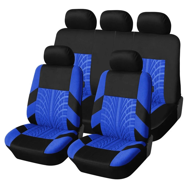 2/5PCS Car Seat Covers Set Universal Fit Most Car Covers with Tire Detail  Suitable for Independent Seat Covers Protecting seats