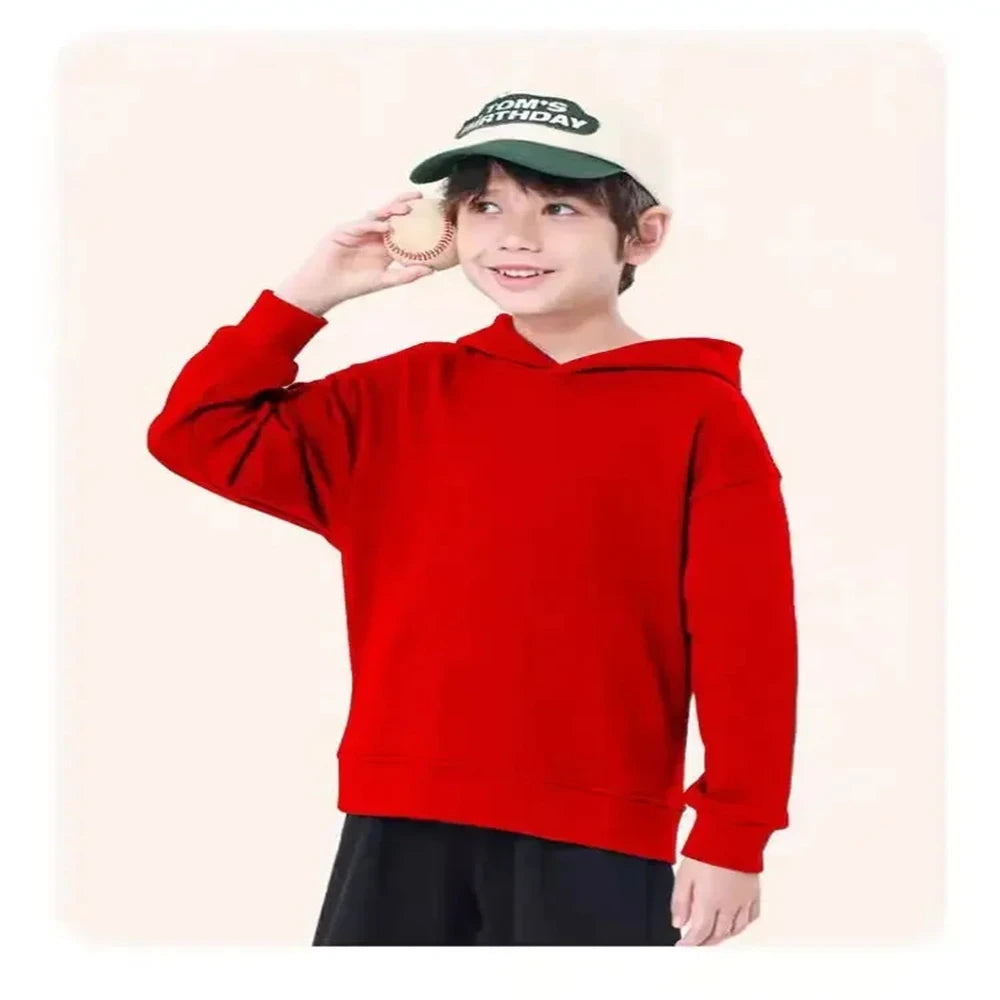 Boy Girls Clothing Hoodie tops Suitable age 3-12 Children's Sweatshirt fashion Pink black white red yellow spring autumn coat