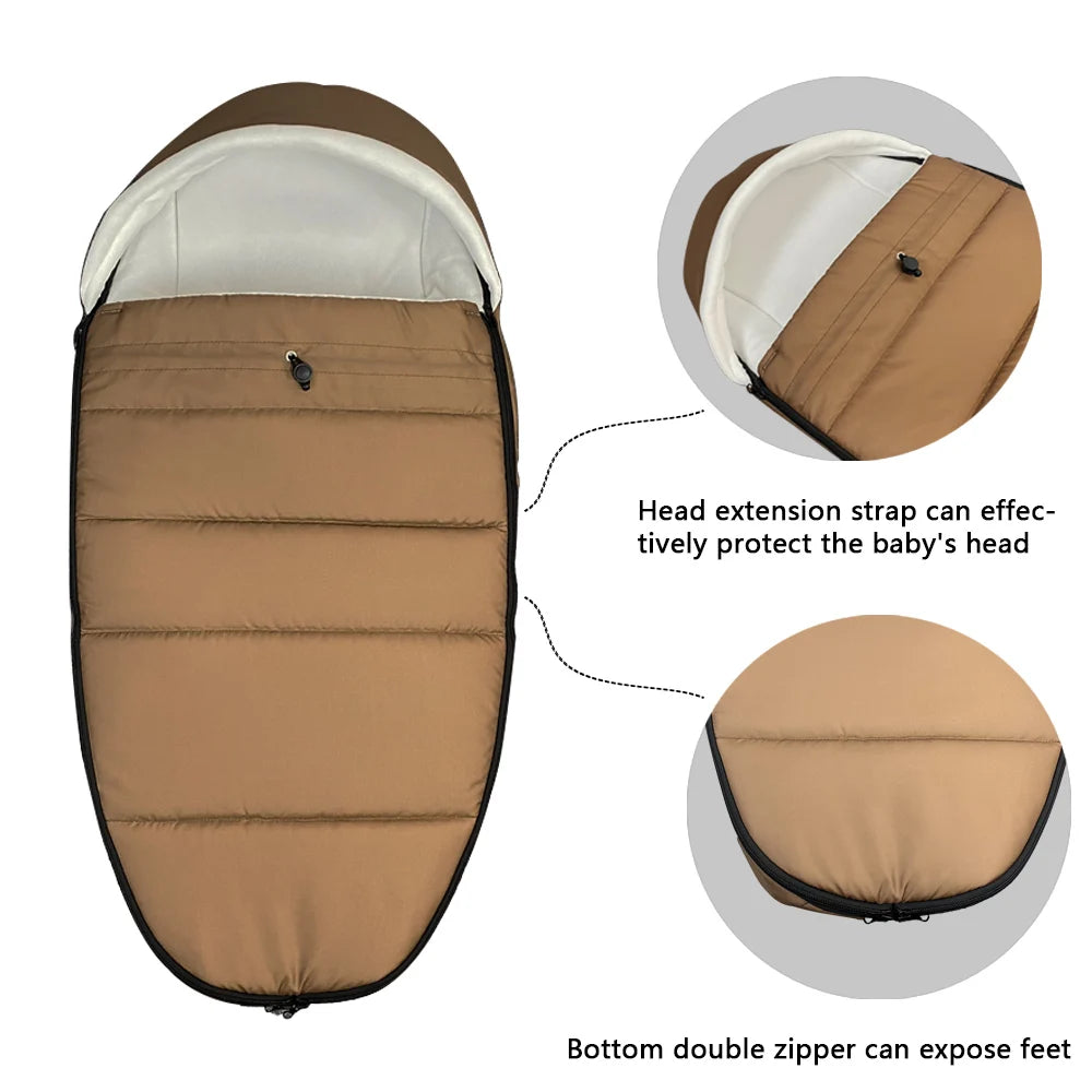 Universal 6-36M Winter Baby Stroller Footmuff Warm Sleep Sack Snowproof For Babytime yoyo2 Winter Baby Stroller Sleeping Bag
