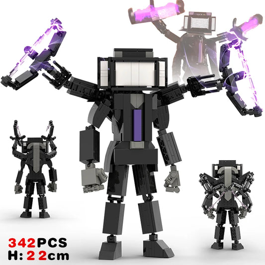 New Skibidi Toilete Building Block Titan Clock Man 2.0 TVman Speakerman Drill Man Bricks Model Toys for Kid Birthday Easter Gift